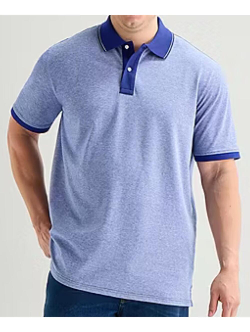 St. John’s Bay Blue XLT Essential Oxford Men’s Short Sleeve Polo